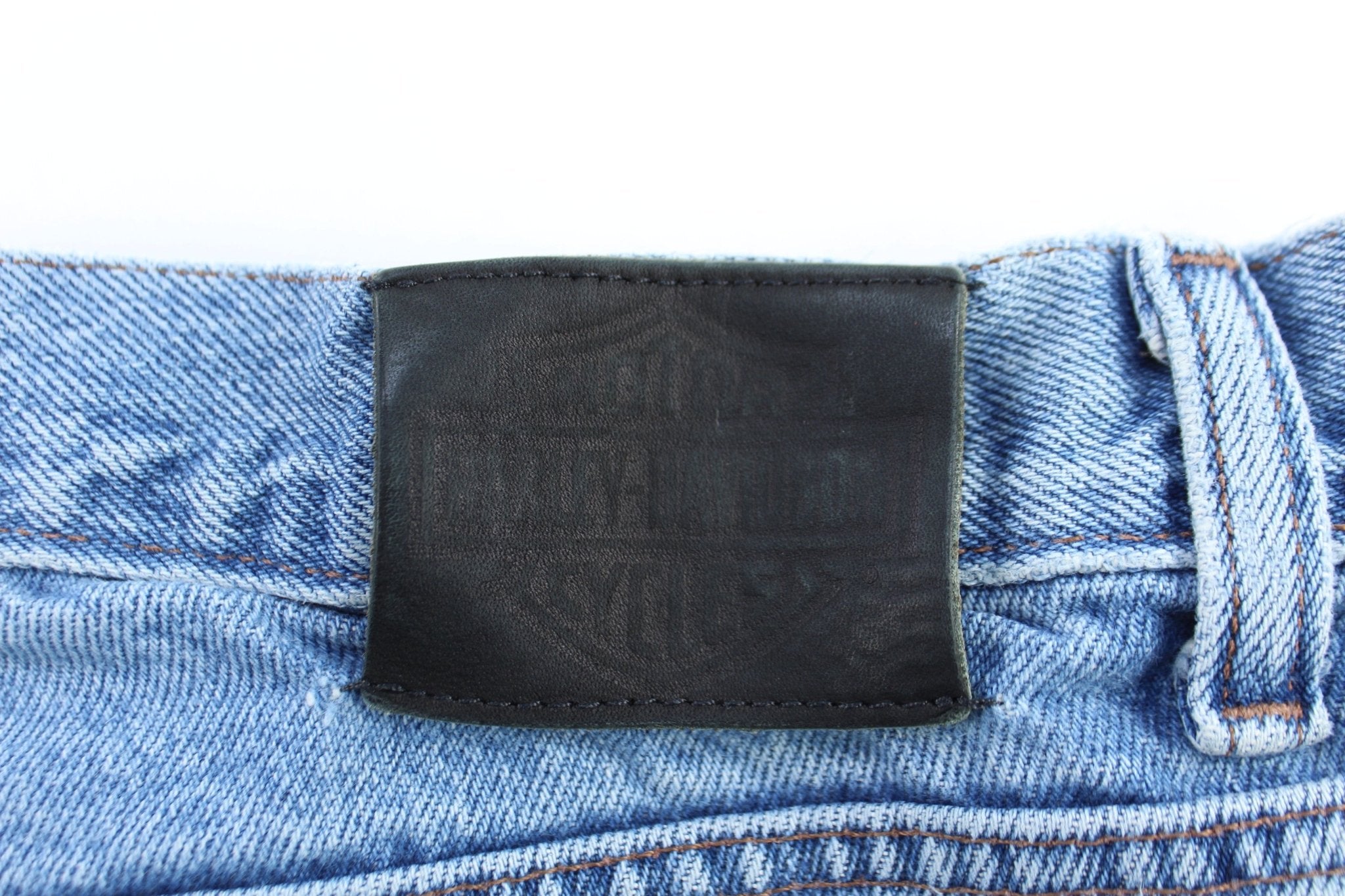 Harley Davidson Motorcycles Medium Wash Denim Jeans - Pants - Thrifted Threads