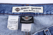 Harley Davidson Motorcycles Medium Wash Denim Jeans - Pants - Thrifted Threads