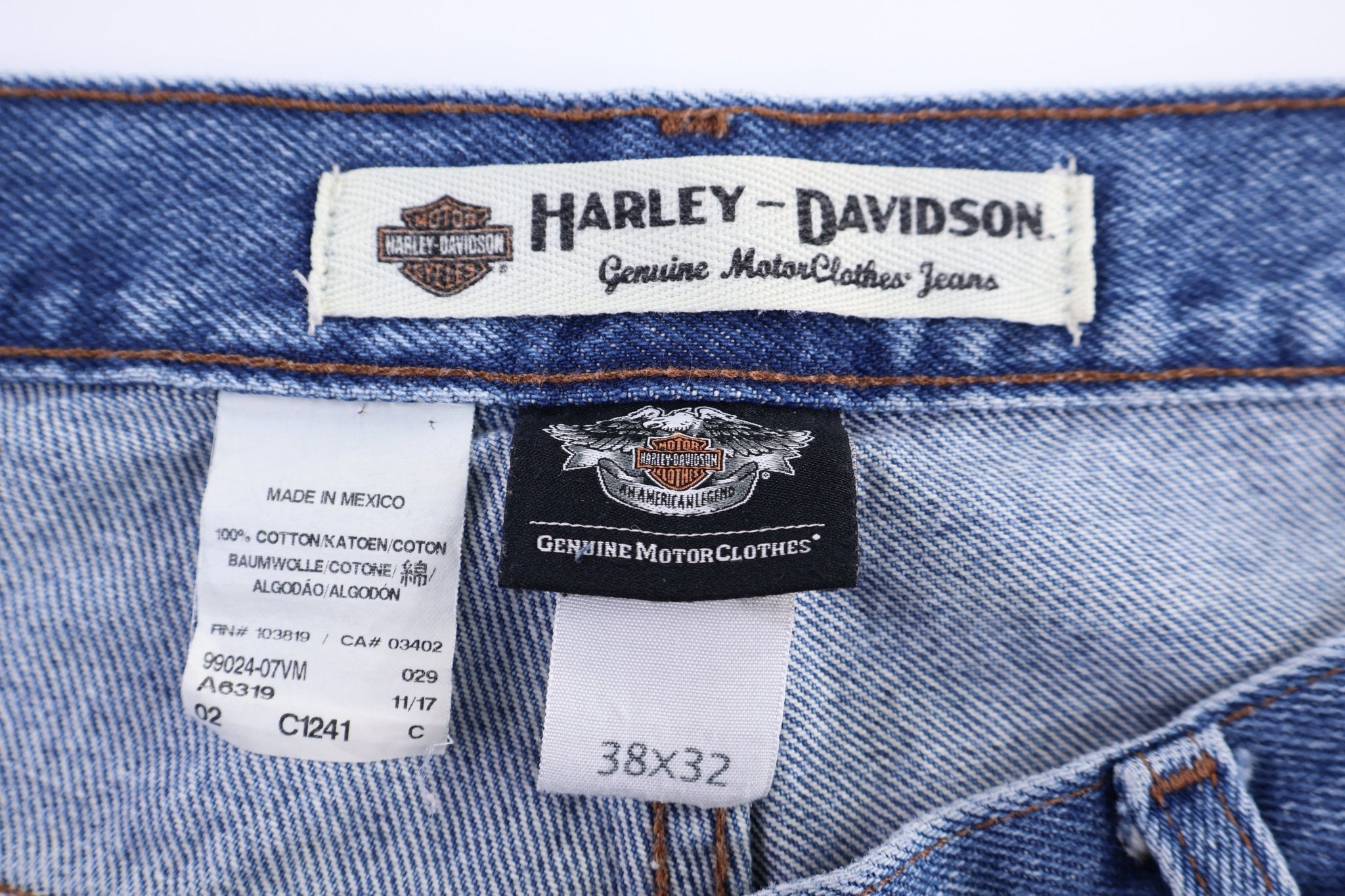 Harley Davidson Motorcycles Medium Wash Denim Jeans - Pants - Thrifted Threads