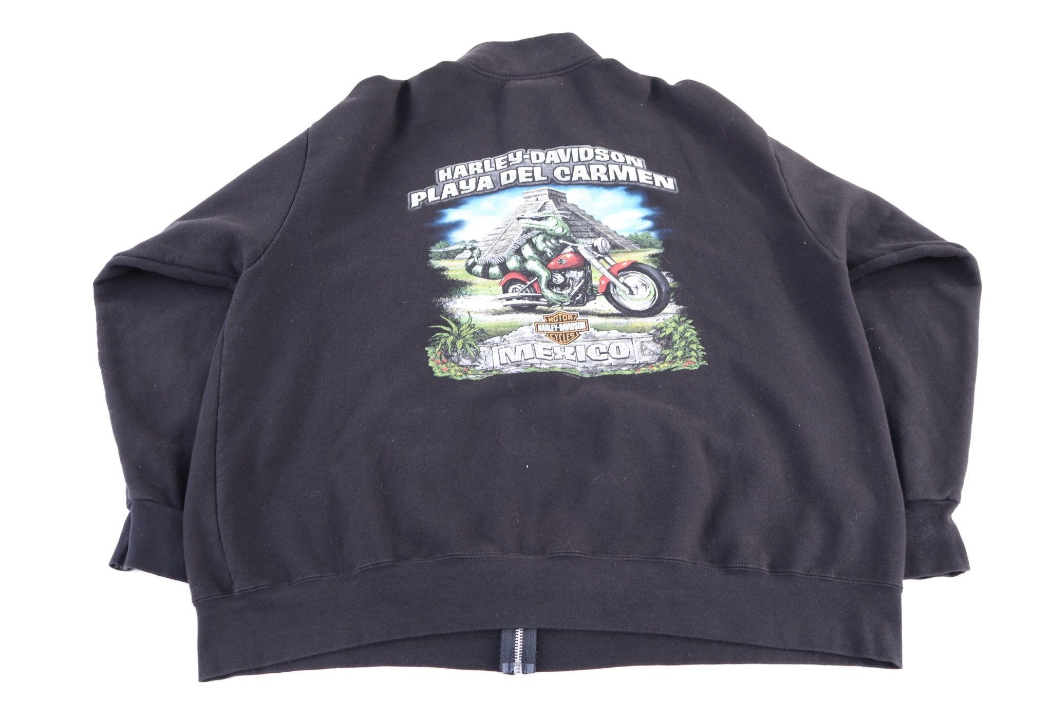 Harley Davidson Motorcycles Mexico Full Zip Jacket - jacket - Thrifted Threads