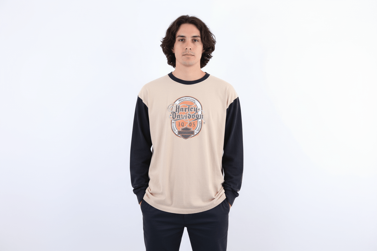 Harley Davidson Motorcycles Michigan LS T-shirt - Shirts & Tops - Thrifted Threads