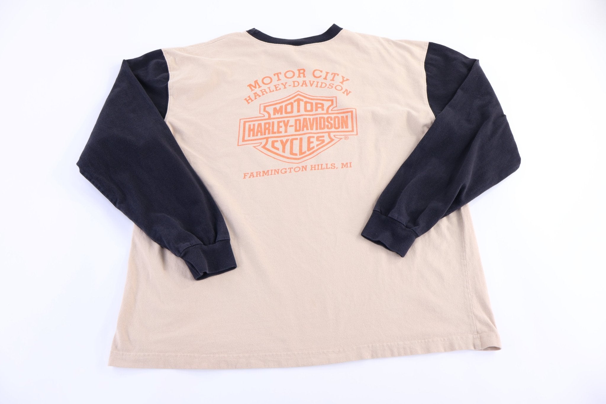 Harley Davidson Motorcycles Michigan LS T-shirt - Shirts & Tops - Thrifted Threads