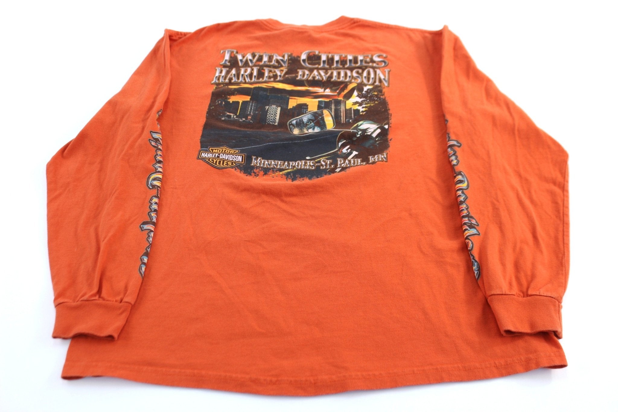 Harley Davidson Motorcycles Minneapolis St - Paul, Minnesota LS T-Shirt - ThriftedThreads.com