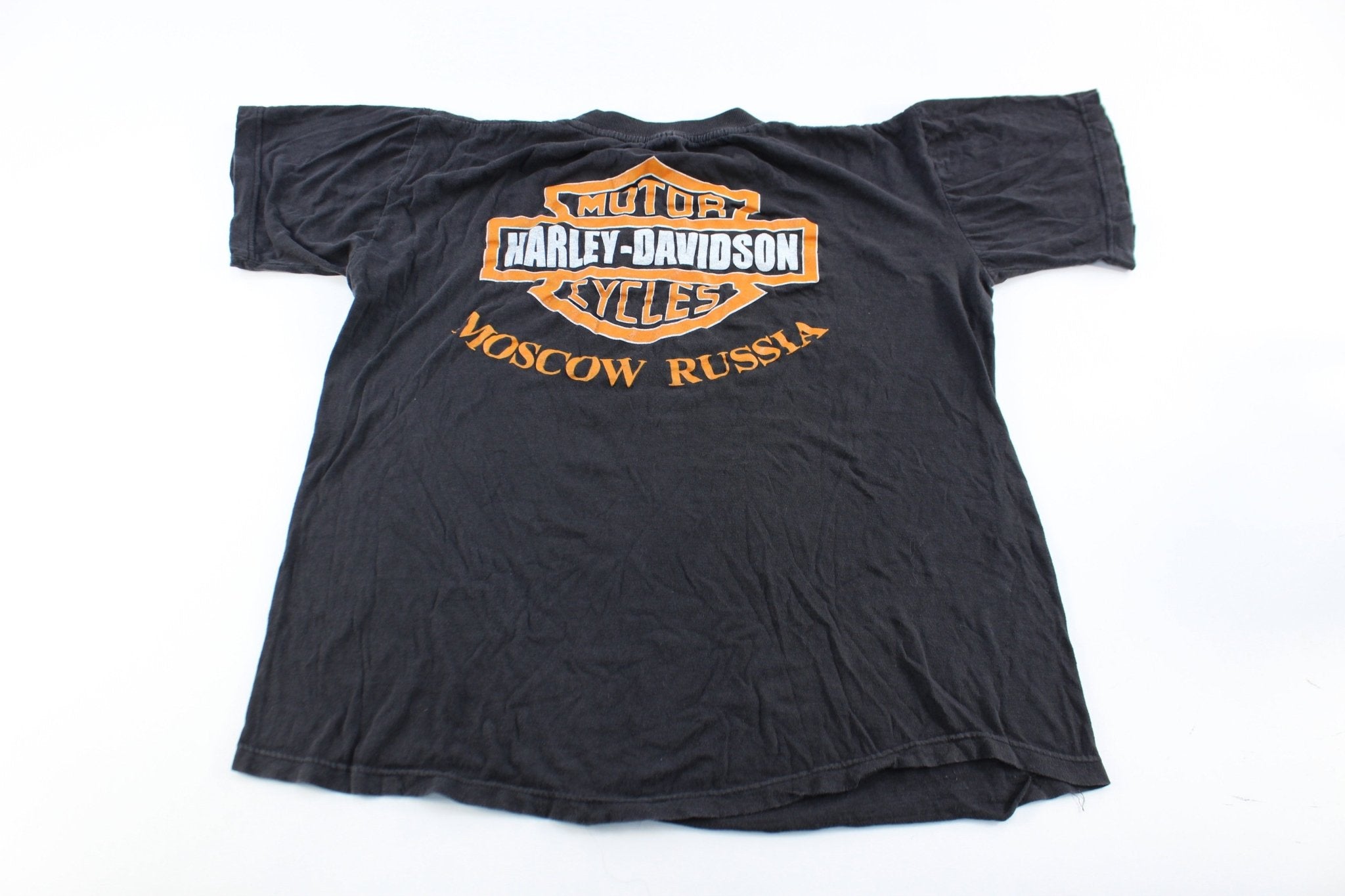 Harley Davidson Motorcycles Moscow, Russia T-Shirt - ThriftedThreads.com