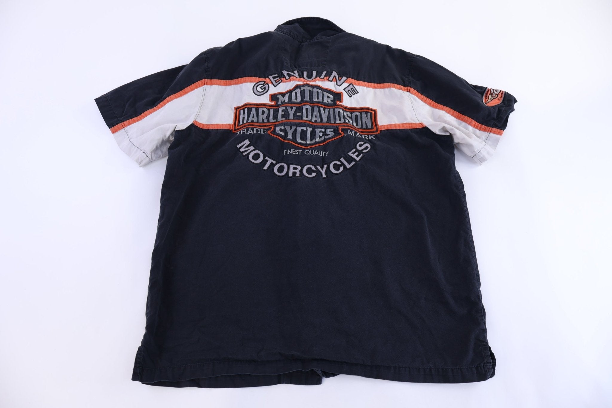 Harley Davidson Motorcycles Multicolor Button Down - Button Ups/Downs - Thrifted Threads