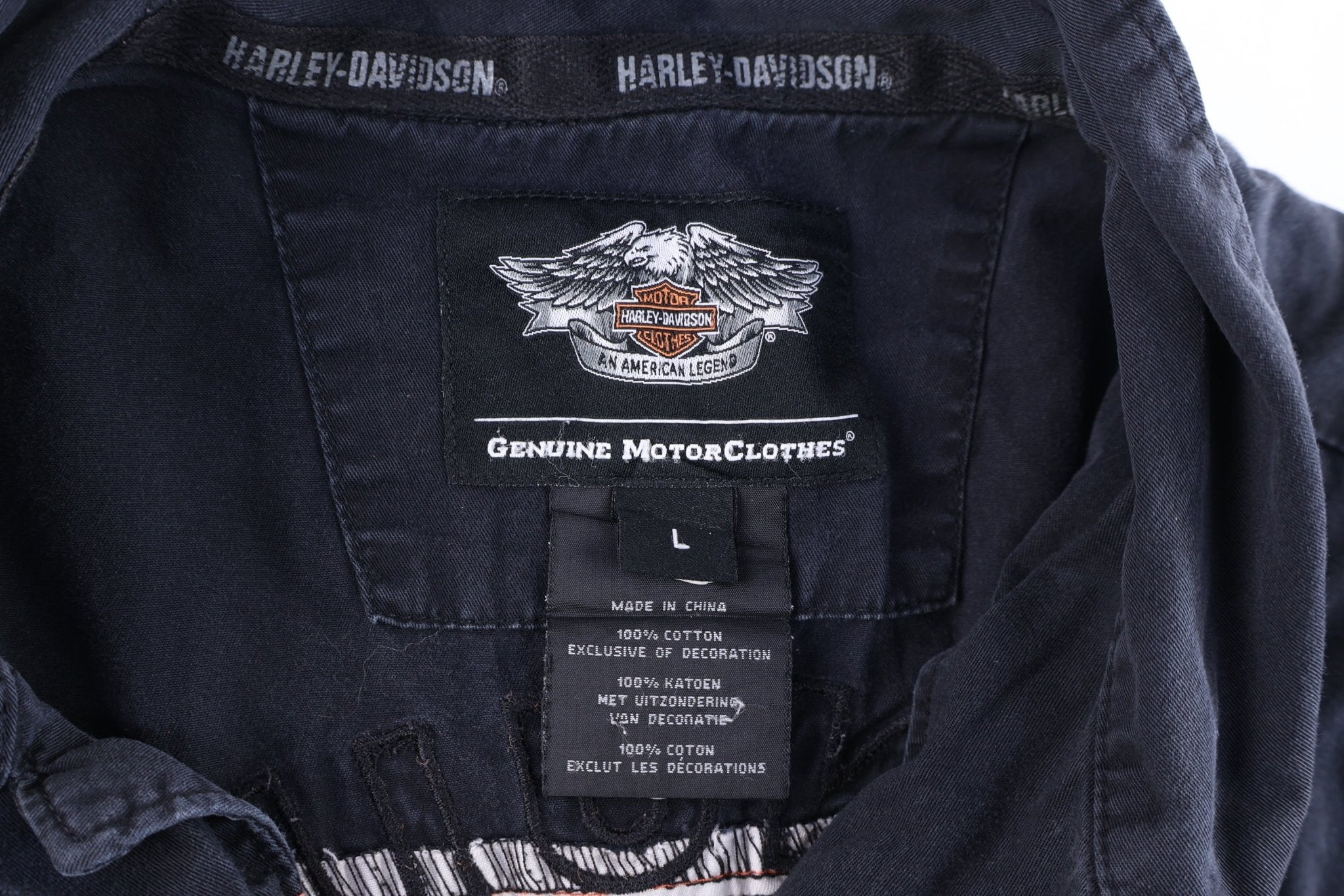 Harley Davidson Motorcycles Multicolor Button Down - Button Ups/Downs - Thrifted Threads
