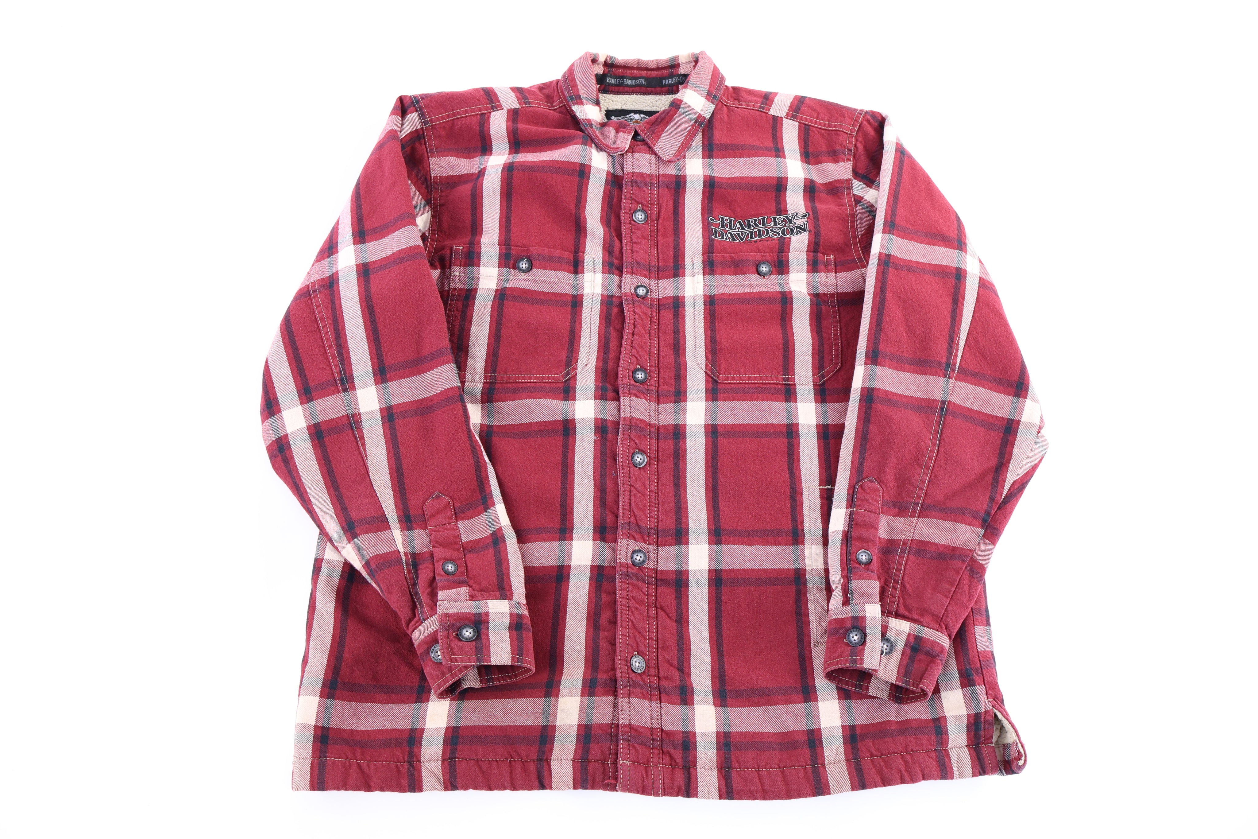Harley Davidson Motorcycles Multicolor LS Button Down - Button Ups/Downs - Thrifted Threads
