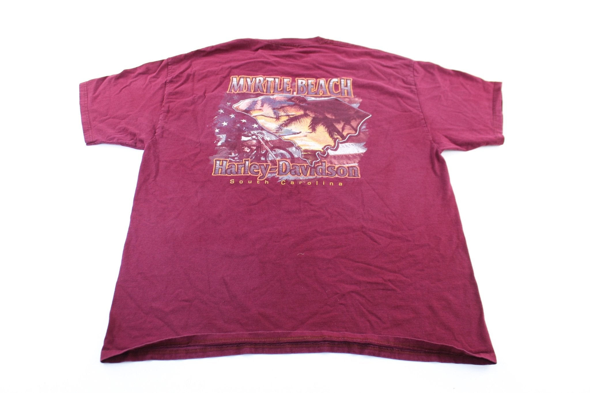 Harley Davidson Motorcycles Myrtle Beach, South Carolina T - Shirt - ThriftedThreads.com