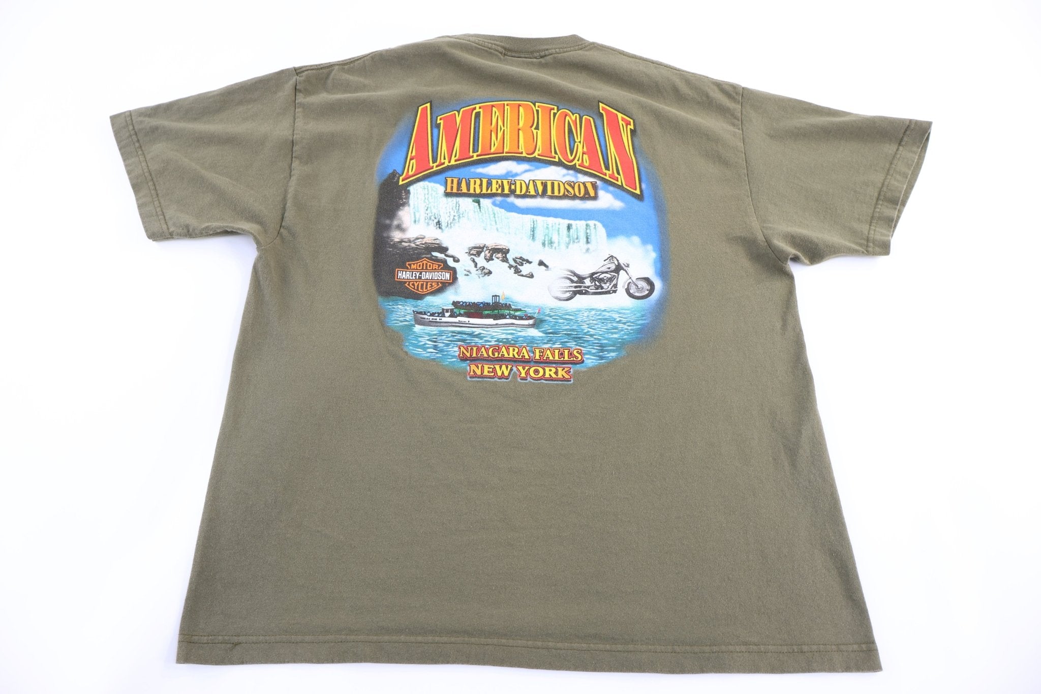 Harley Davidson Motorcycles New York T-shirt - Shirts & Tops - Thrifted Threads