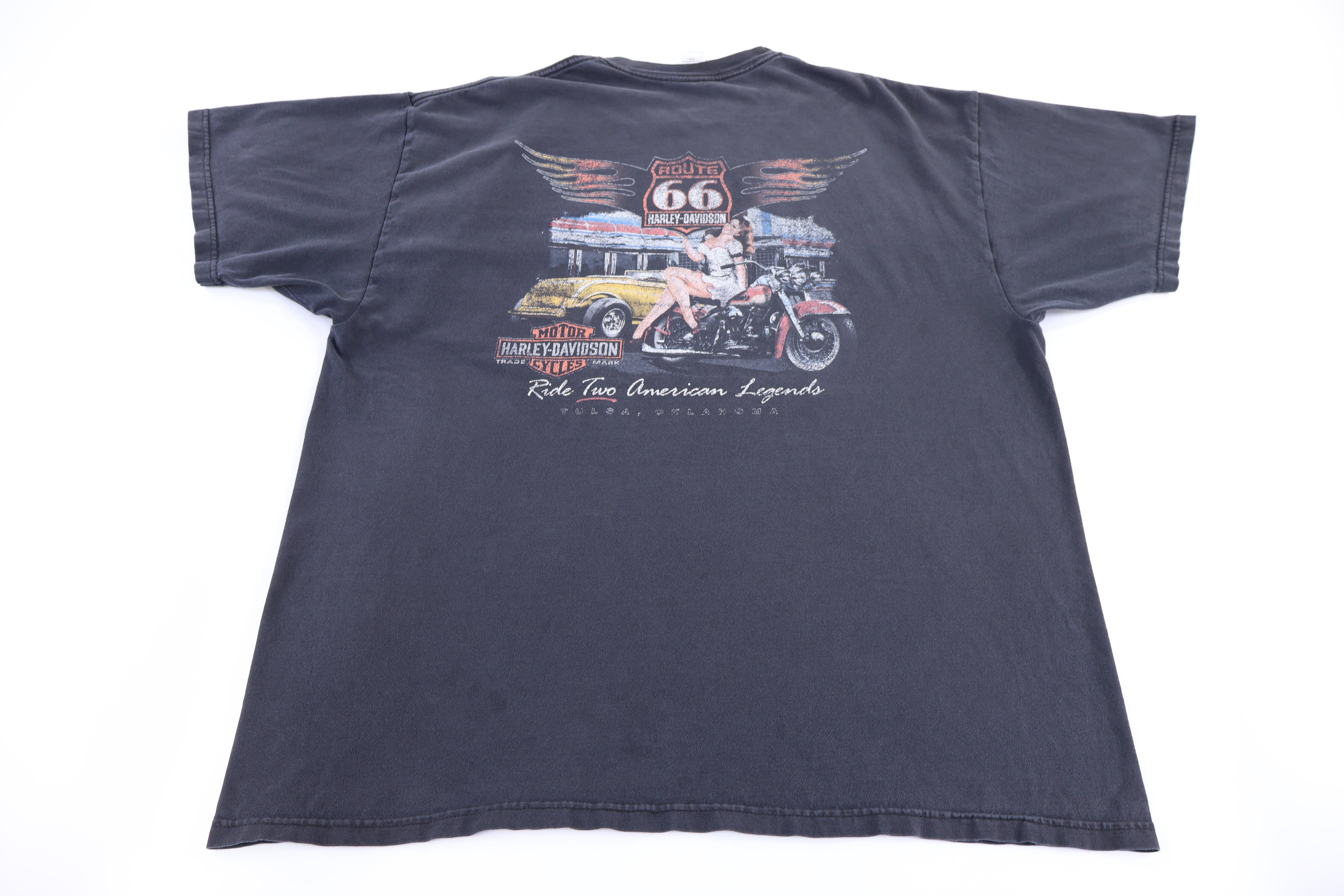 Harley Davidson Motorcycles Oklahoma T-shirt - Shirts & Tops - Thrifted Threads