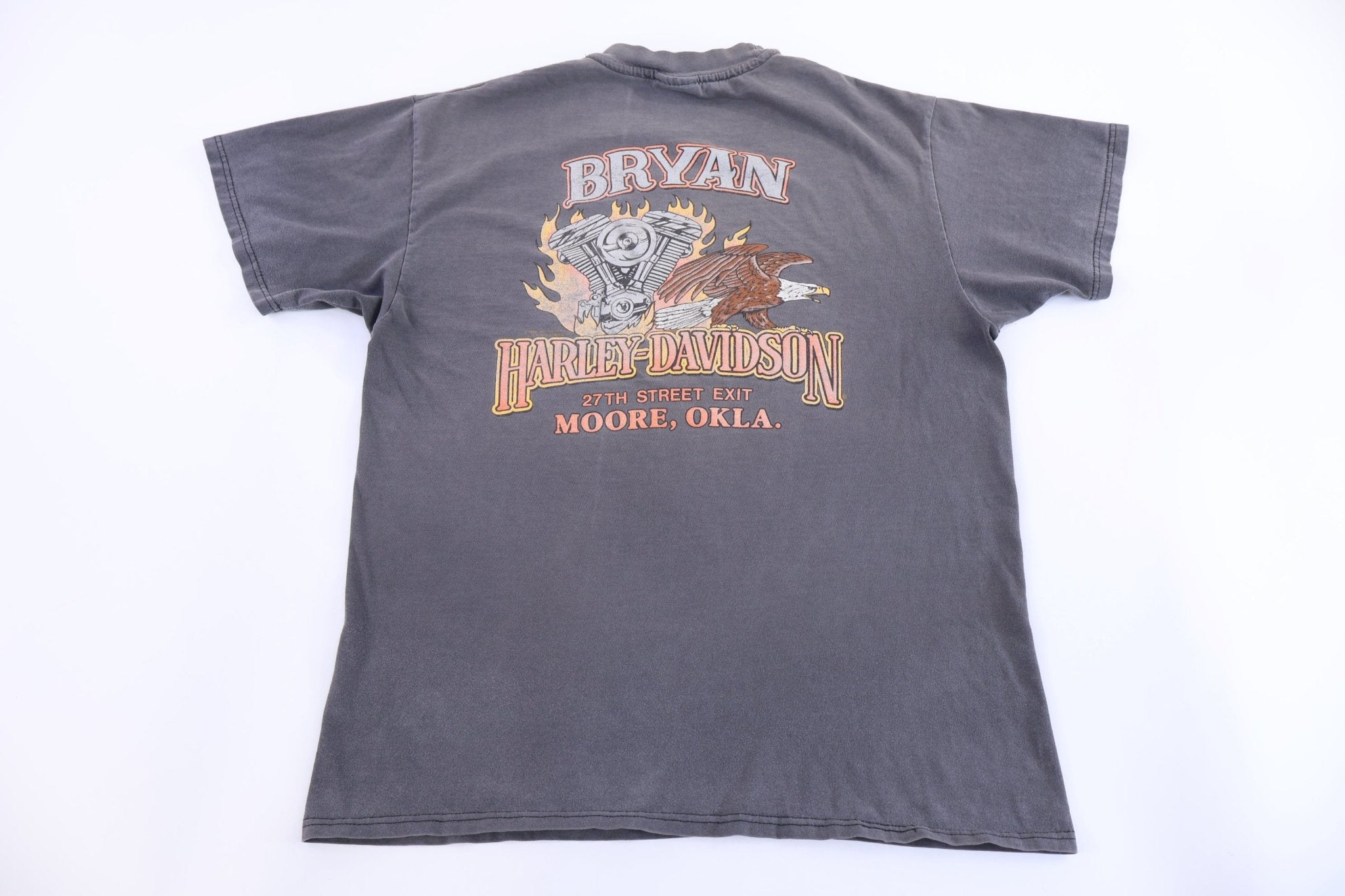 Harley Davidson Motorcycles Oklahoma T-shirt - Shirts & Tops - Thrifted Threads