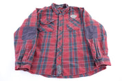Harley Davidson Motorcycles Plaid LS Button Down - Button Up - Thrifted Threads