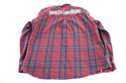 Harley Davidson Motorcycles Plaid LS Button Down - Button Up - Thrifted Threads