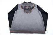 Harley Davidson Motorcycles Quarter Zip Pullover - Sweater - Thrifted Threads