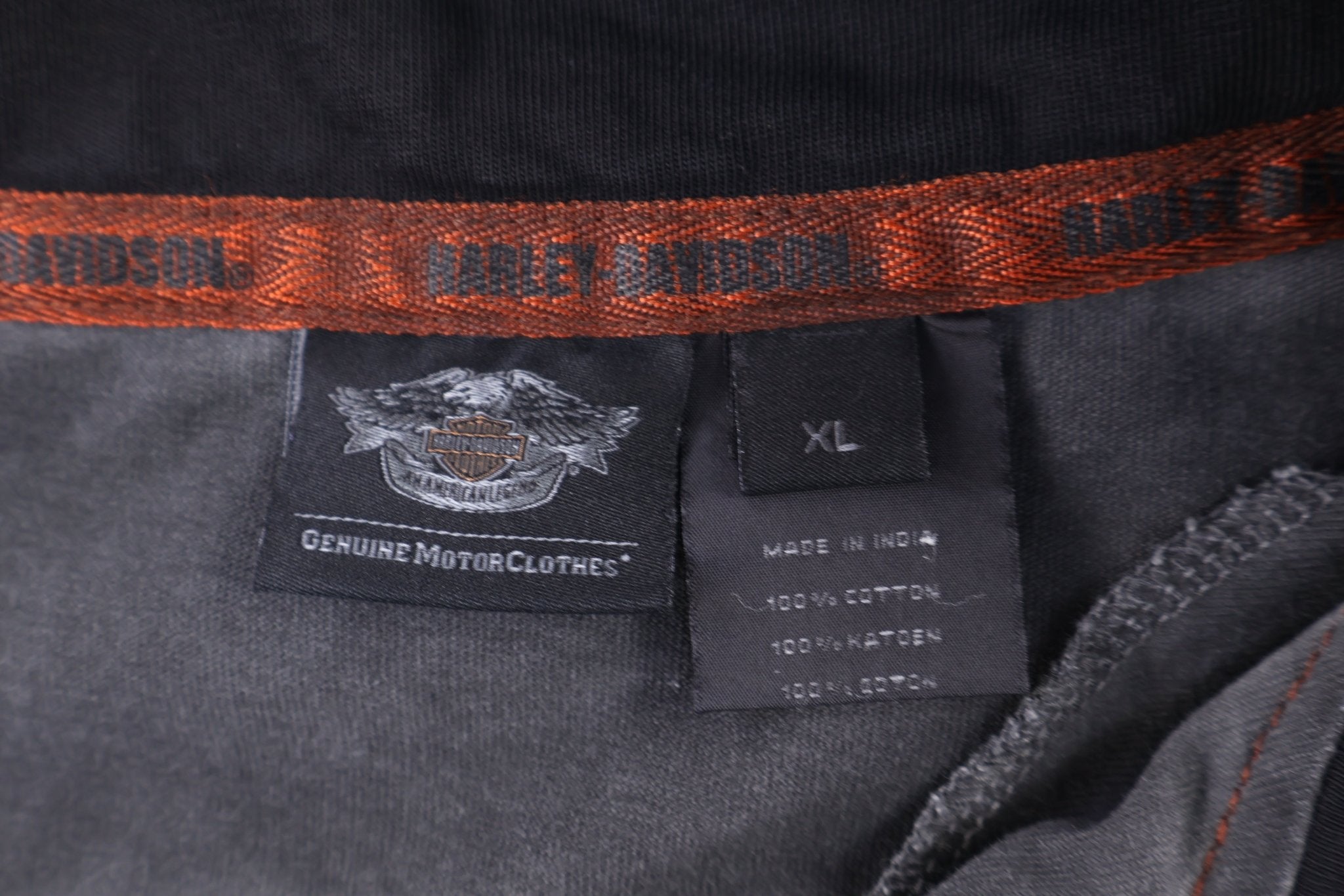 Harley Davidson Motorcycles Quarter Zip Pullover - Sweater - Thrifted Threads