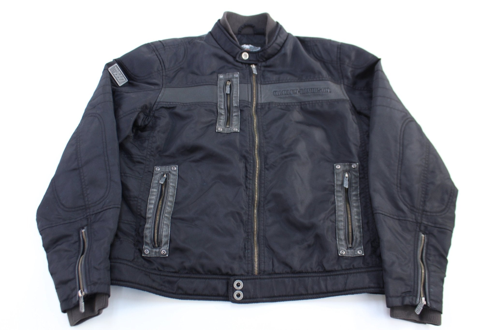 Harley Davidson Motorcycles Racing Biker Jacket - Jacket - Thrifted Threads