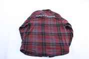 Harley Davidson Motorcycles Red & Black Plaid LS Button Down Shirt - ThriftedThreads.com