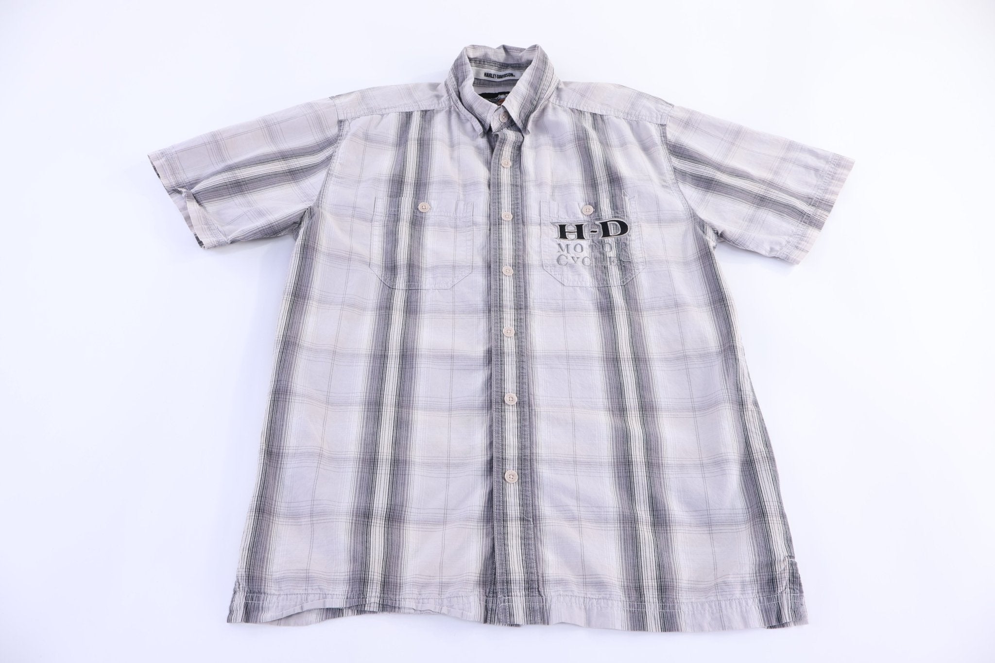 Harley Davidson Motorcycles Short Sleeve Button Down - Button Ups/Downs - Thrifted Threads