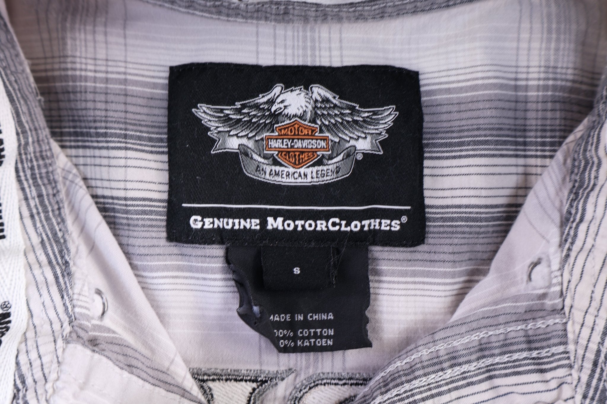 Harley Davidson Motorcycles Short Sleeve Button Down - Button Ups/Downs - Thrifted Threads