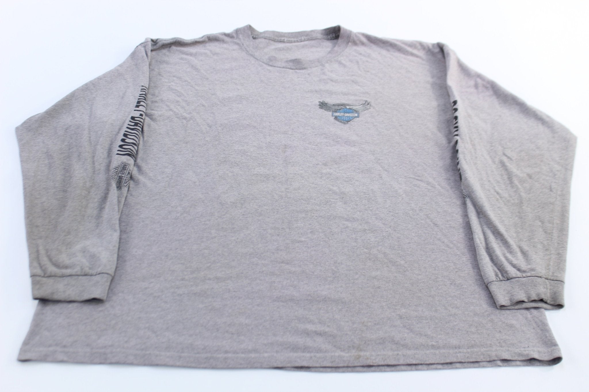 Harley Davidson Motorcycles Sonora, Mexico Grey LS T-Shirt - ThriftedThreads.com