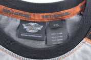Harley Davidson Motorcycles Spellout Logo T-Shirt - ThriftedThreads.com