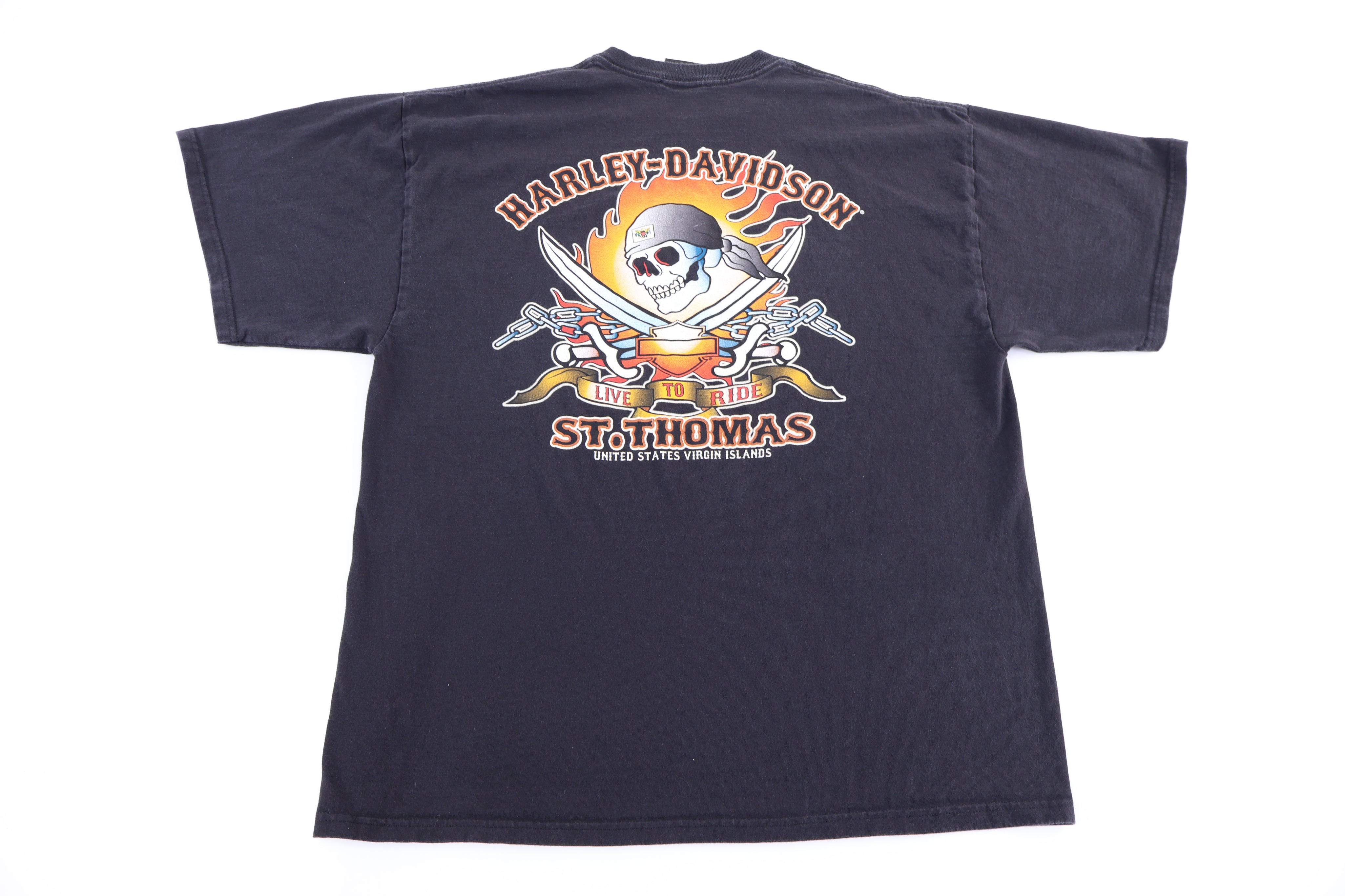 Harley Davidson Motorcycles The Virgin Islands T-shirt - Shirts & Tops - Thrifted Threads