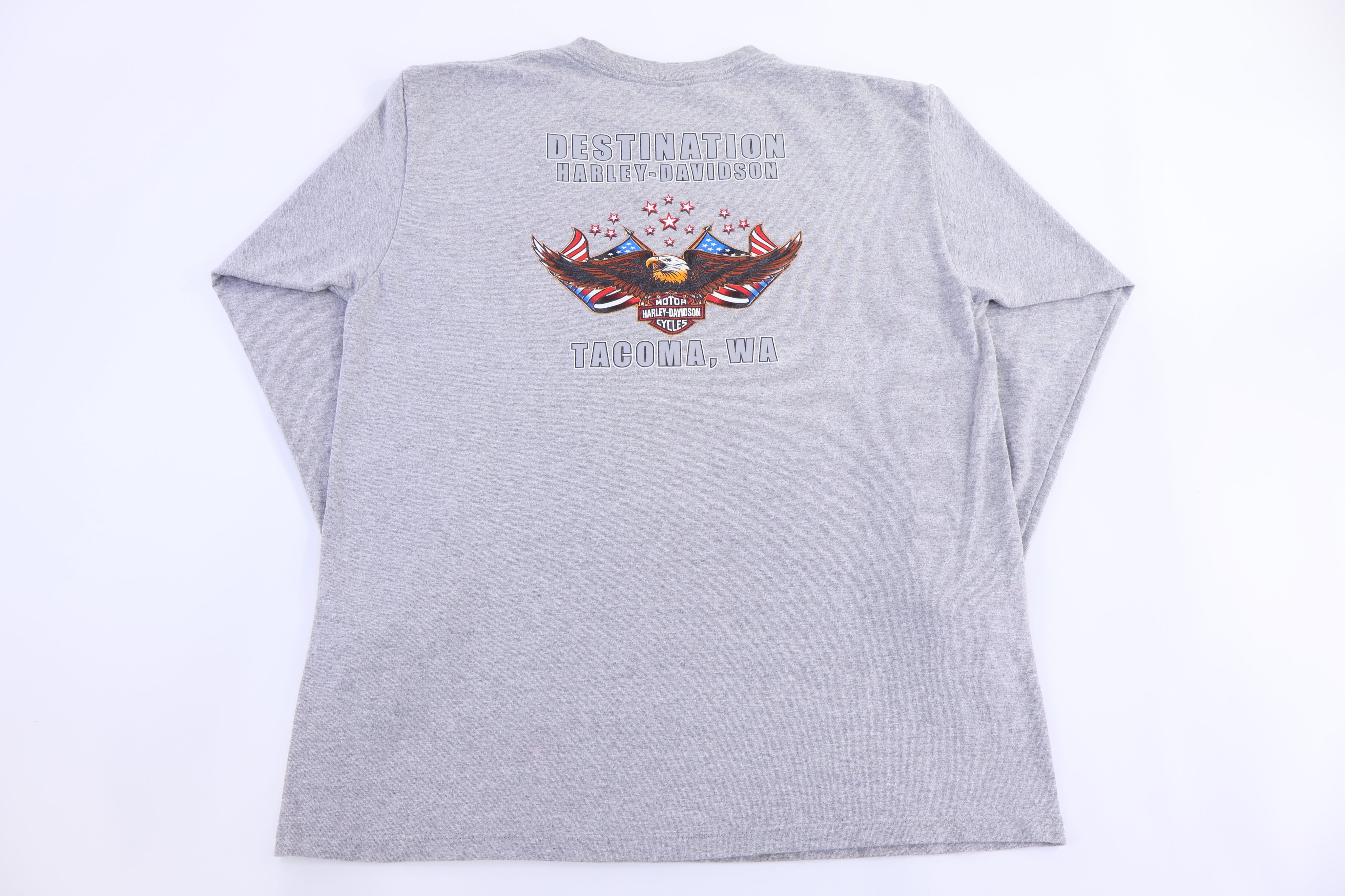 Harley Davidson Motorcycles Washington LS T-shirt - Shirts & Tops - Thrifted Threads