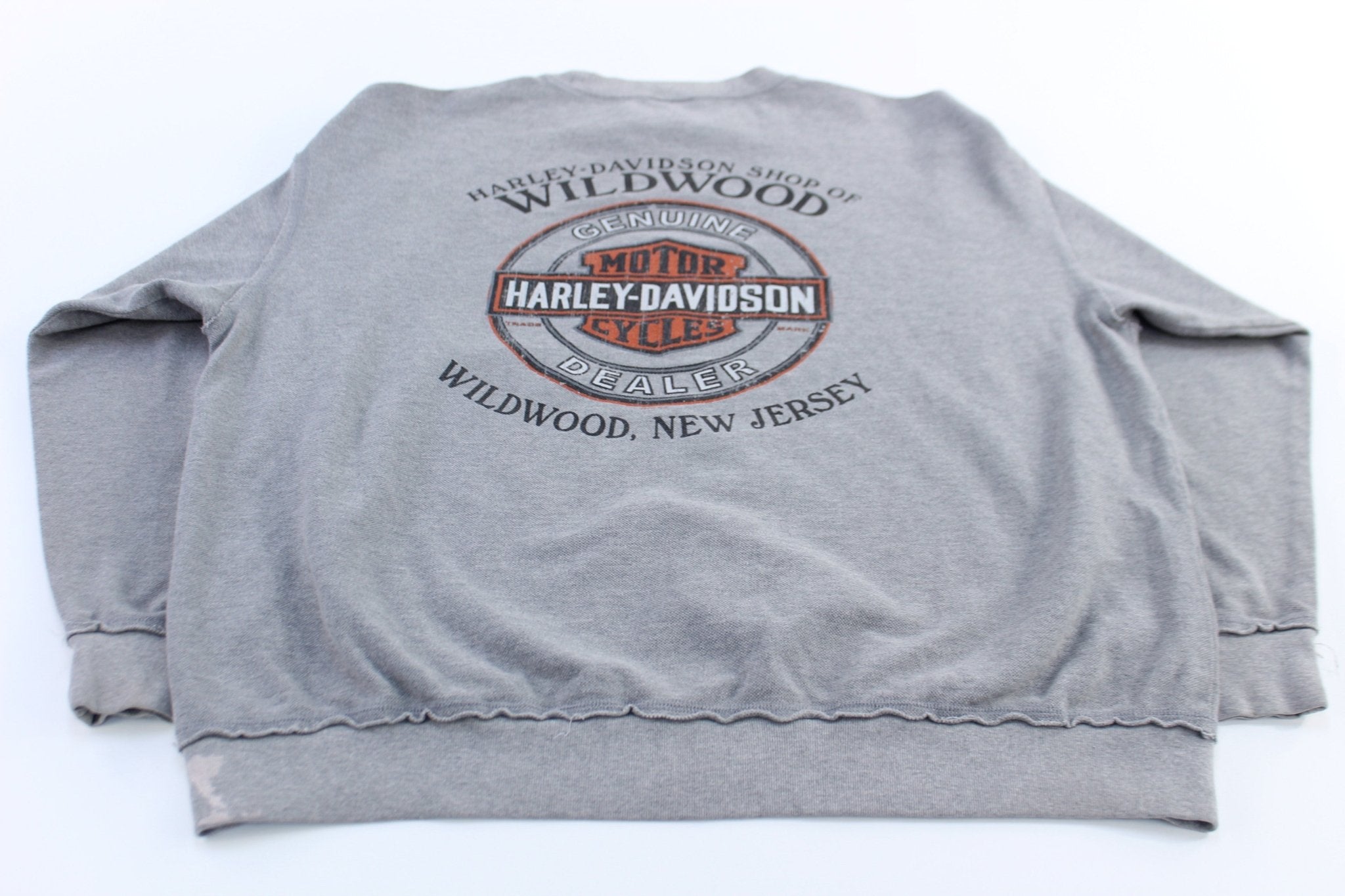Harley Davidson Motorcycles Wildwood, New Jersey Sweatshirt - ThriftedThreads.com