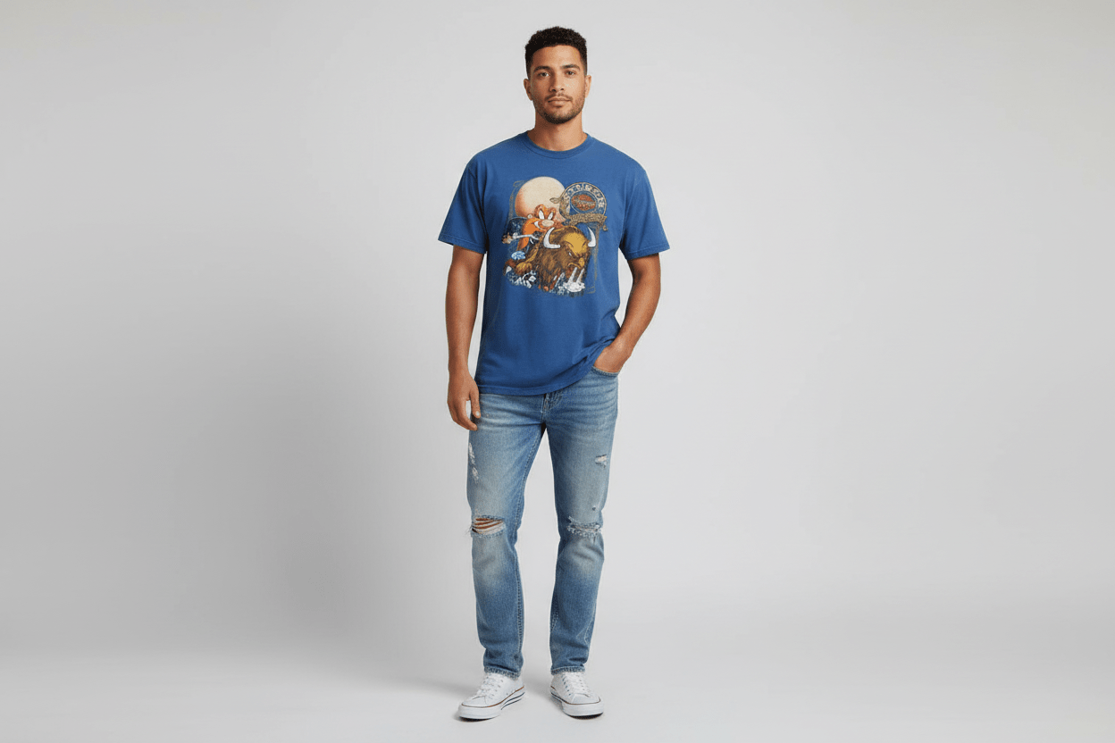 Harley Davidson Motorcycles Yosemite Sam T-shirt - ThriftedThreads.com