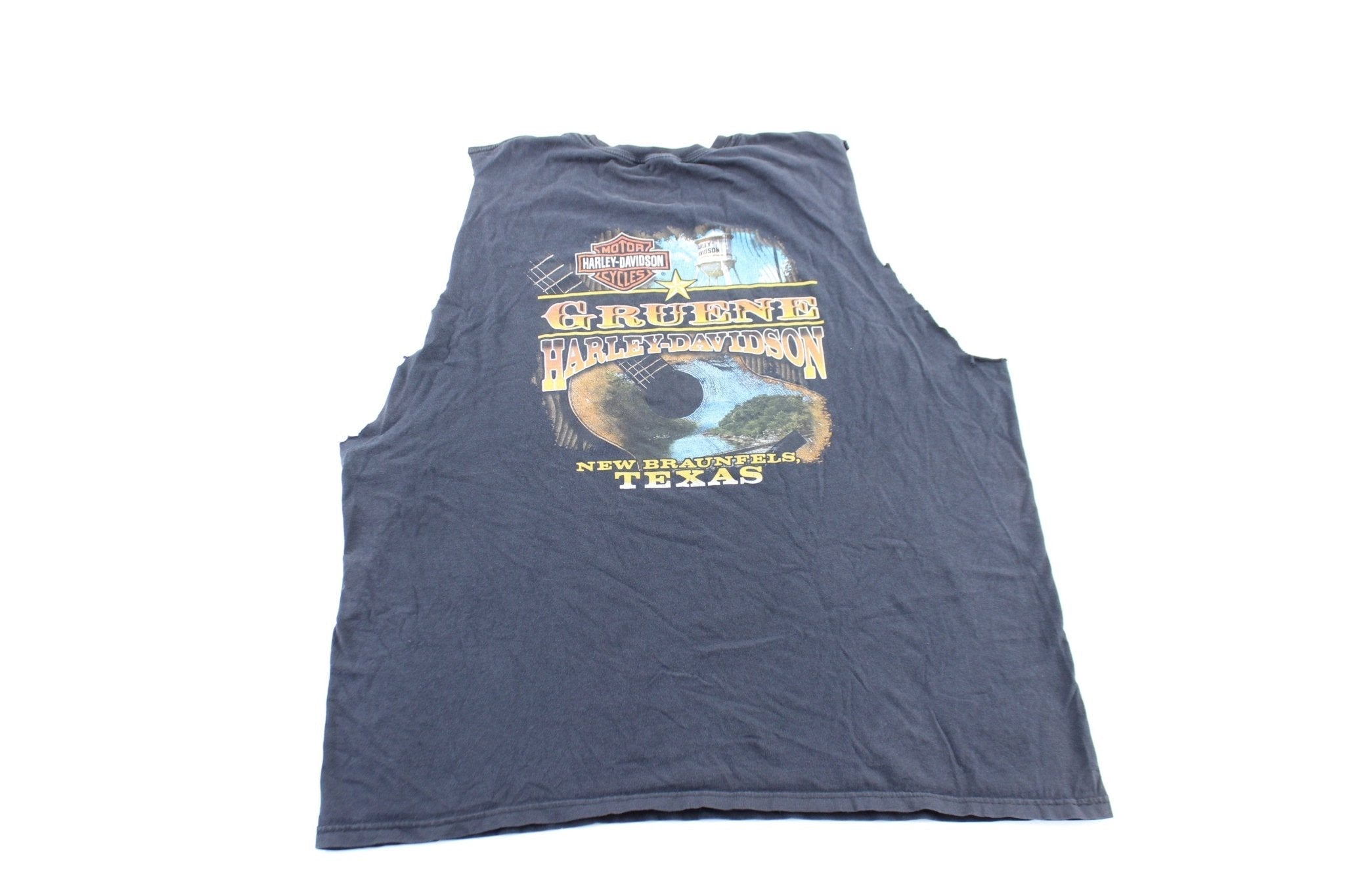 Harley Davidson Skull cut Off Tank Top - Jerseys/Tanks - Thrifted Threads