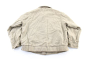 Hart Schaffner & Marx Beige Zip Up Jacket - ThriftedThreads.com