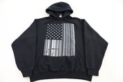 Hawk American Flag Graphic Pullover Hoodie - Sweatshirt - Thrifted Threads