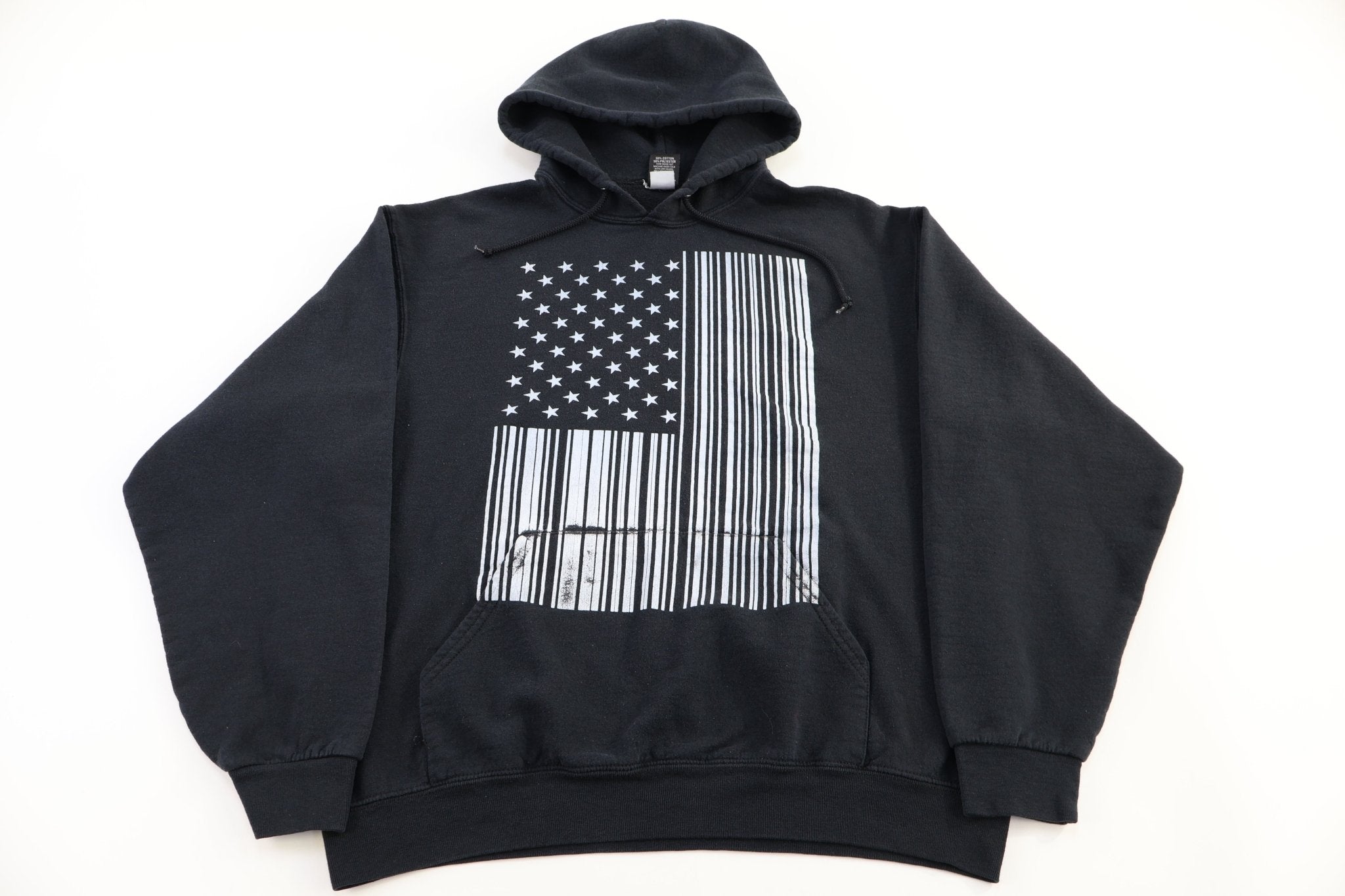 Hawk American Flag Graphic Pullover Hoodie - Sweatshirt - Thrifted Threads