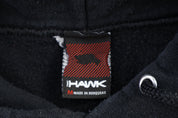 Hawk American Flag Graphic Pullover Hoodie - Sweatshirt - Thrifted Threads