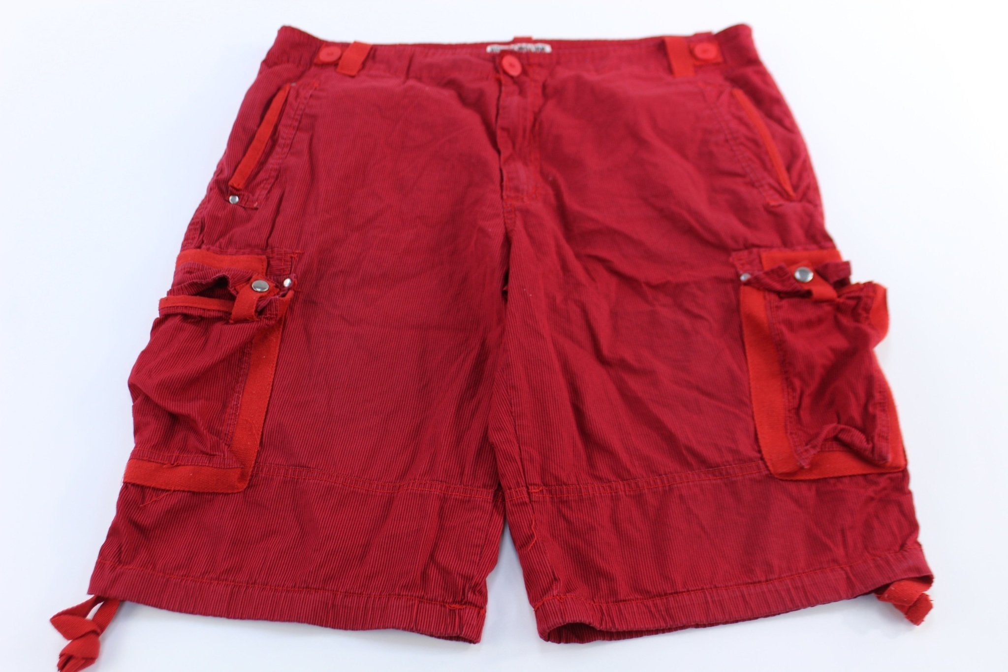 Henry & William Red Striped Cargo Shorts - Pants/Shorts - Thrifted Threads