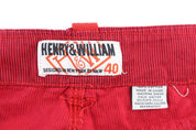 Henry & William Red Striped Cargo Shorts - Pants/Shorts - Thrifted Threads