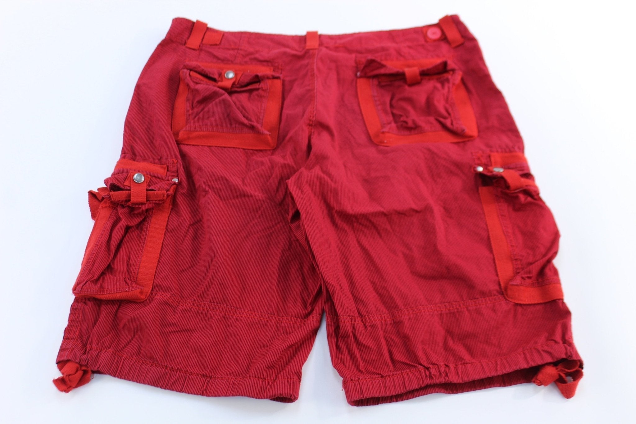 Henry & William Red Striped Cargo Shorts - Pants/Shorts - Thrifted Threads