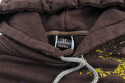 Hurley Paintball Splatter Brown Pullover Hoodie - Jacket - Thrifted Threads