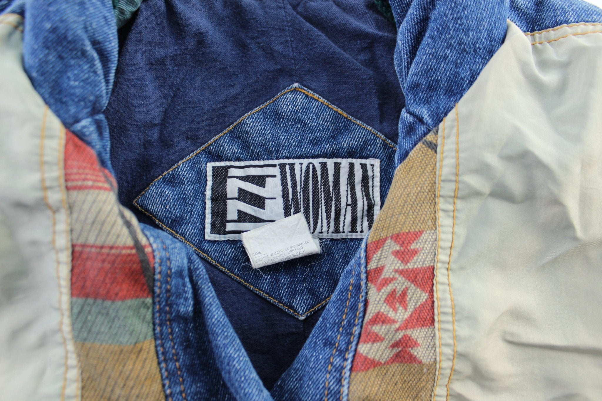 Izzi Woman Denim Zip Up Jacket - ThriftedThreads.com