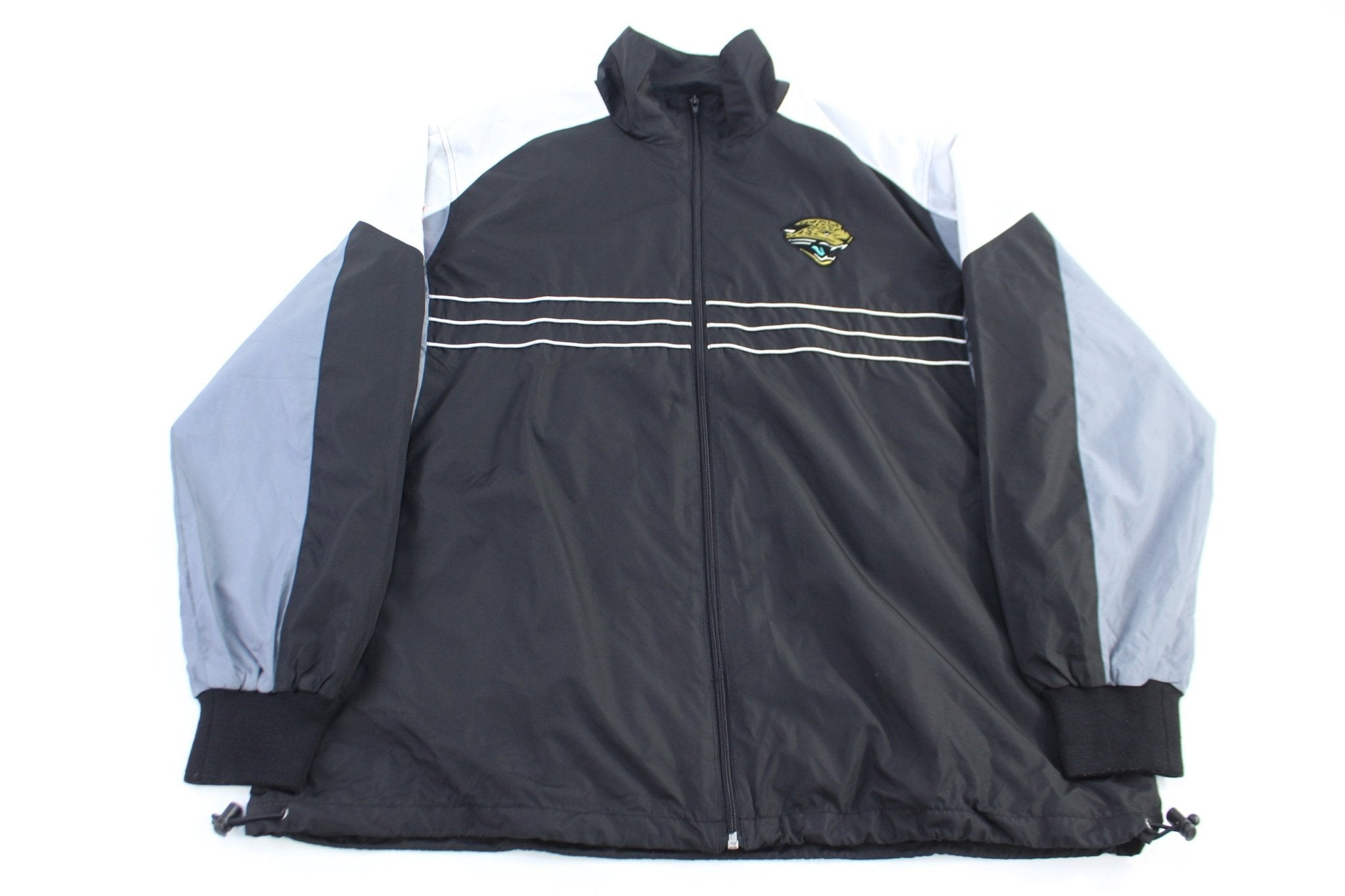 Jacksonville Jaguars Football Full Zip Windbreaker - jacket - Thrifted Threads
