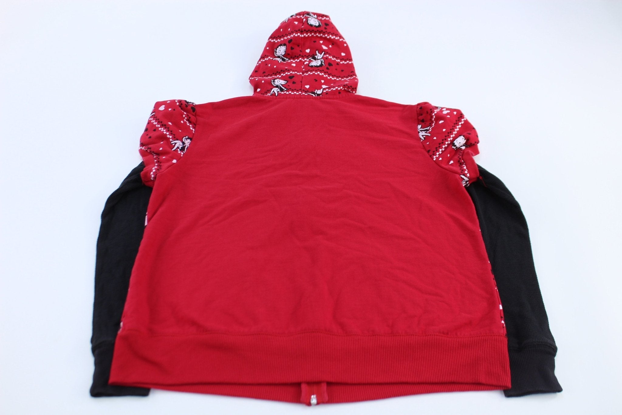 Junior Betty Boop Graphic Full Zip Hoodie - ThriftedThreads.com