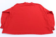 Kansas City Chiefs Football Embroidered Red LS T-Shirt - ThriftedThreads.com