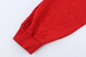 Kansas City Chiefs Football Embroidered Red LS T-Shirt - ThriftedThreads.com