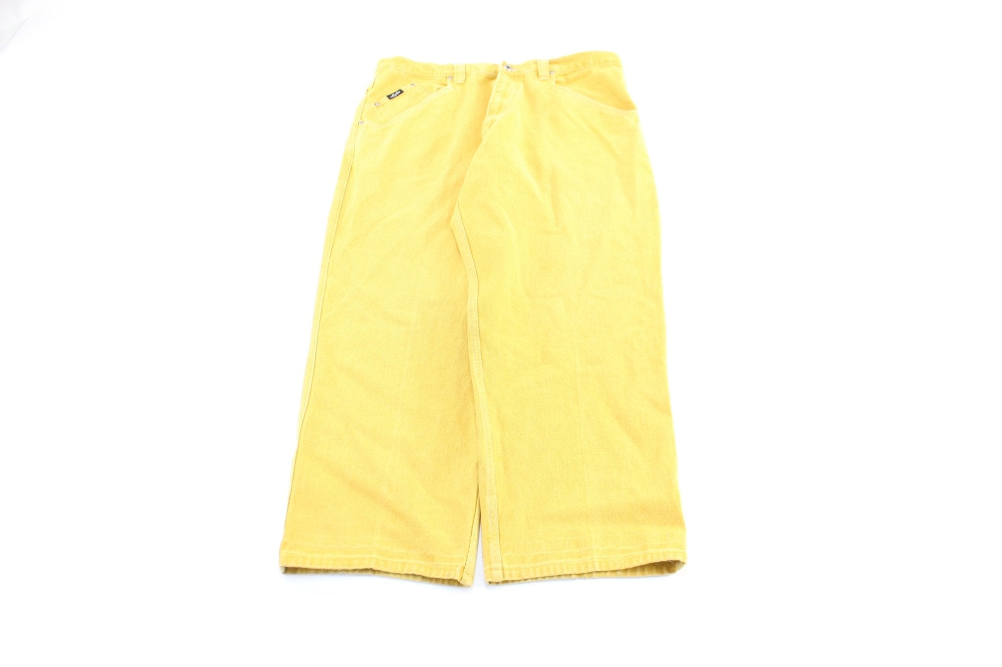 Karl Kani Yellow Wash Denim Jeans - Pants/Shorts - Thrifted Threads