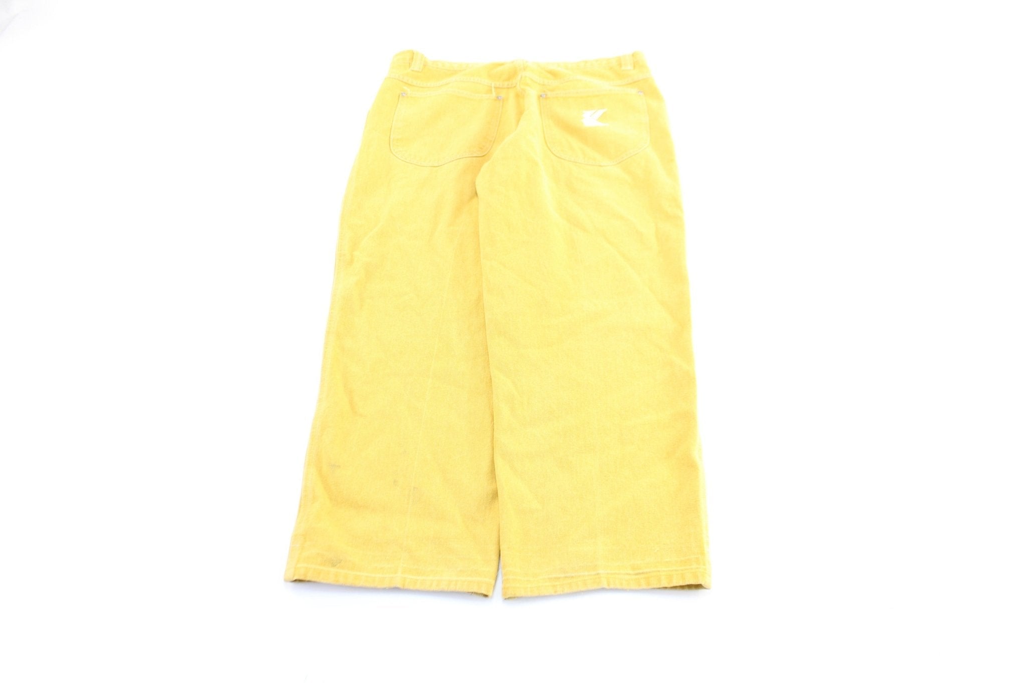 Karl Kani Yellow Wash Denim Jeans - Pants/Shorts - Thrifted Threads