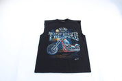 King Of The Road Biker Graphic Tank Top - Jerseys/Tanks - Thrifted Threads