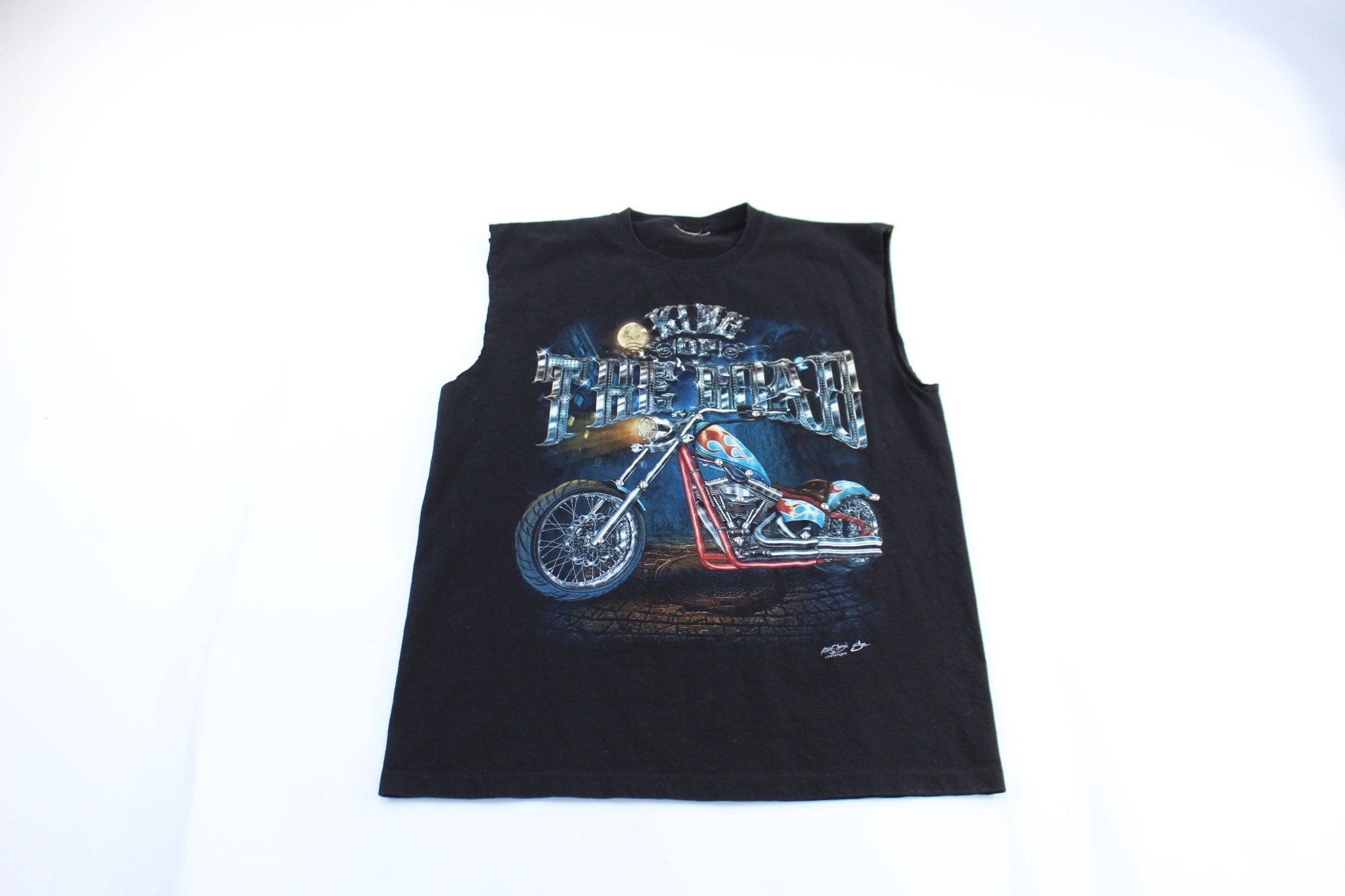 King Of The Road Biker Graphic Tank Top - Jerseys/Tanks - Thrifted Threads