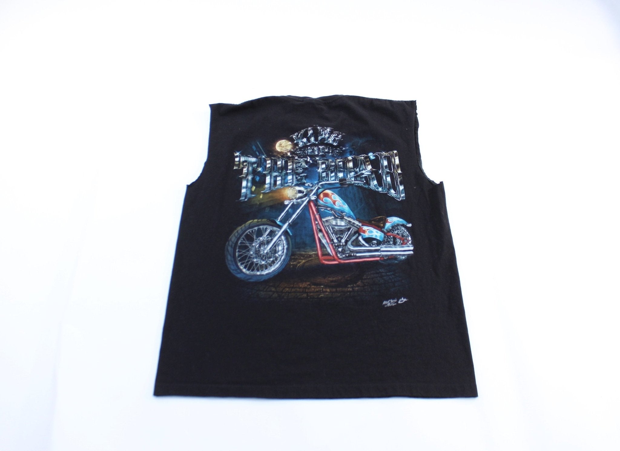 King Of The Road Biker Graphic Tank Top - Jerseys/Tanks - Thrifted Threads