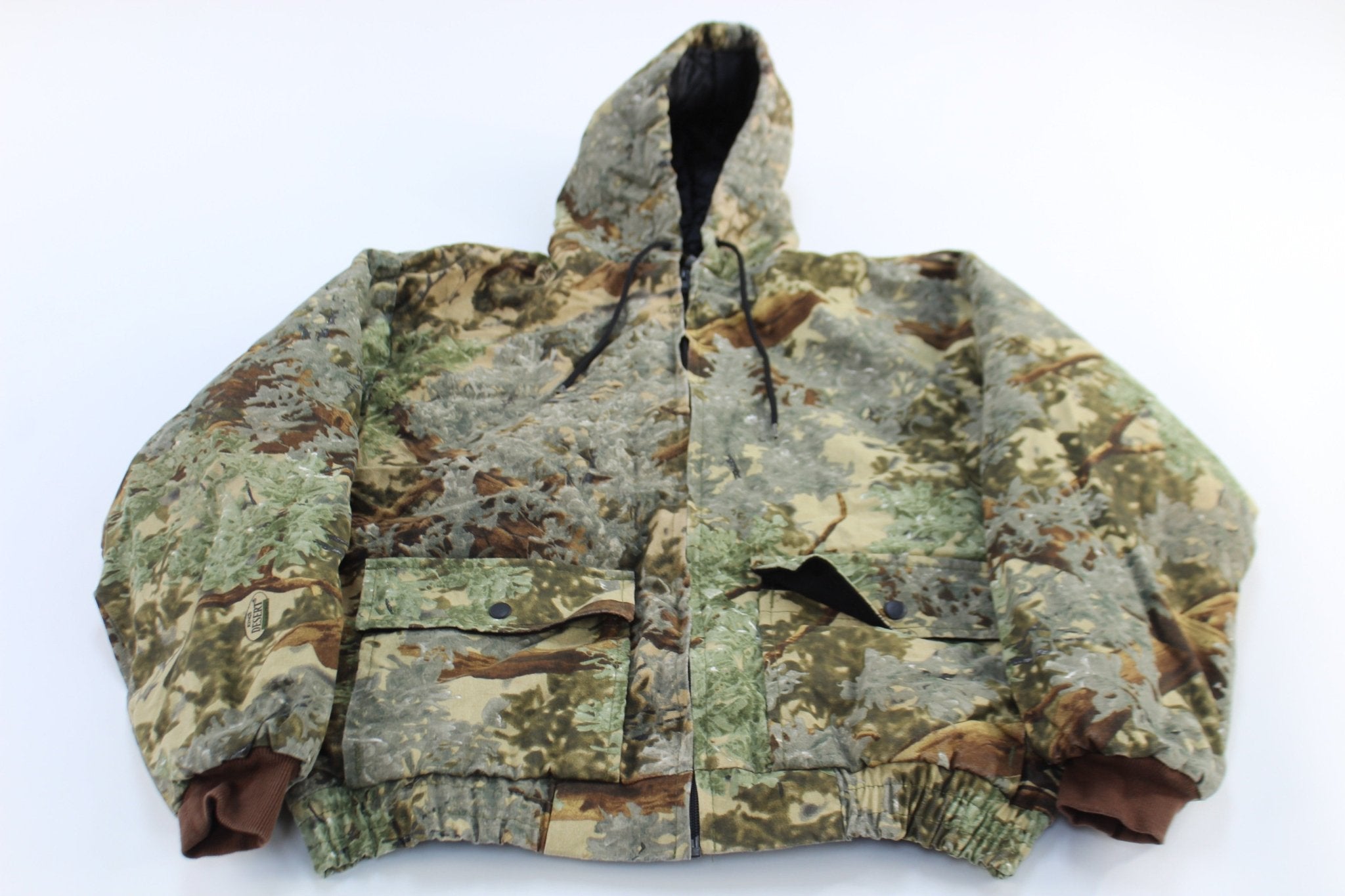 King's Desert Camo Hooded Zip Up Jacket - ThriftedThreads.com