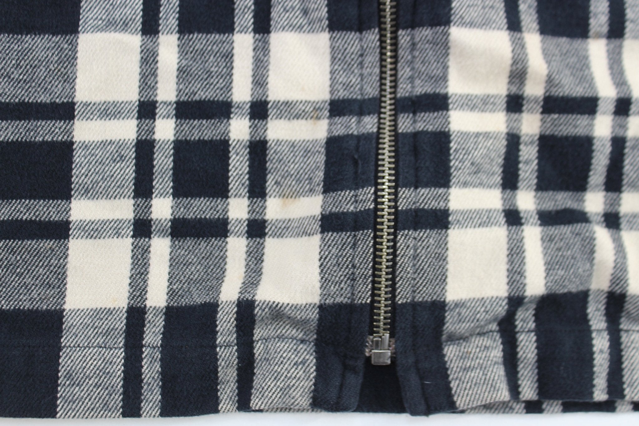 Lauren Ralph Lauren Black & White Plaid Flannel Shirt - ThriftedThreads.com